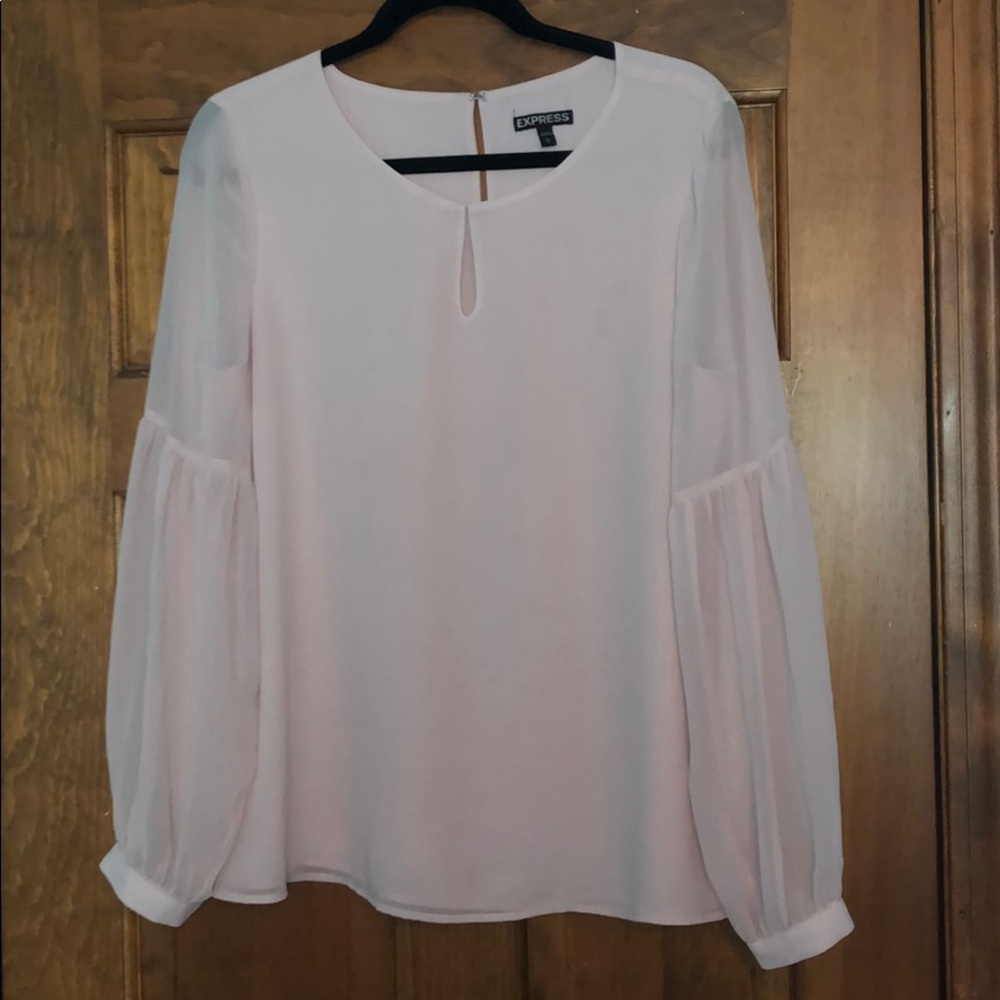 Blush pink size large express blouse